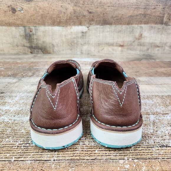 Ariat Cruiser Women Size 7.5 B Brown ECO Leather Casual Loafer Slip On Comfort - Picture 5 of 10